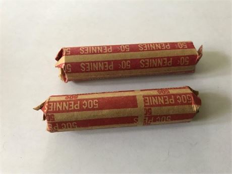 Two Rolls of Wheat Pennies (#2)