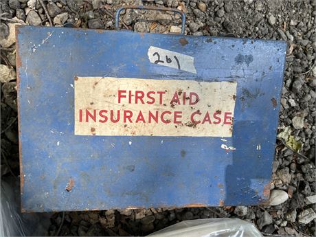 First aid box.