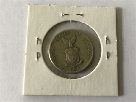 1944 US/Filipinas 5 Centavos Coin
