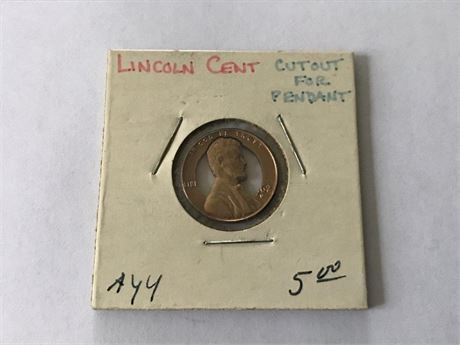 Lincoln Cent Cutout