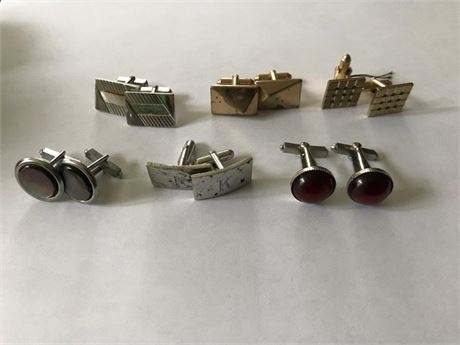 6 Pairs of Cuff Links