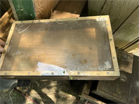 Wood display case