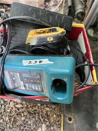 Miscellaneous cordless battery and Chargers.