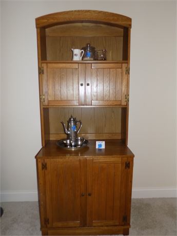 Wood Cabinet Hutch
