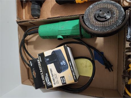 Angle Grinder and drill master battery