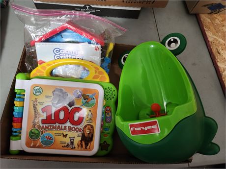 Flat of Toys: bath toy, book, and learn coding