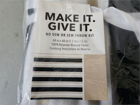 No Sew Throw Blanket Kit