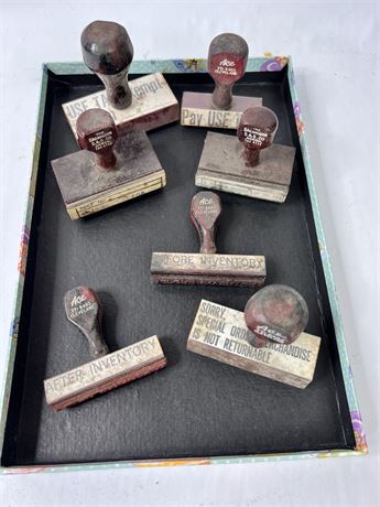 Vtg Office Stamps