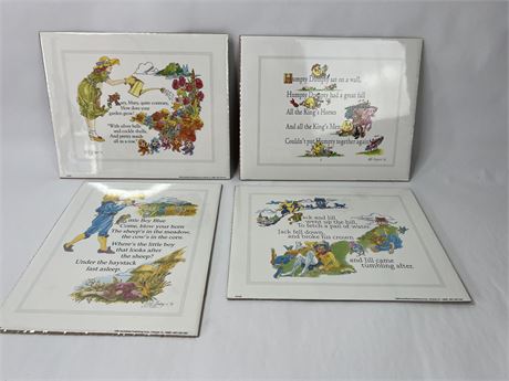 Nursery Rhyme Prints Set of 4