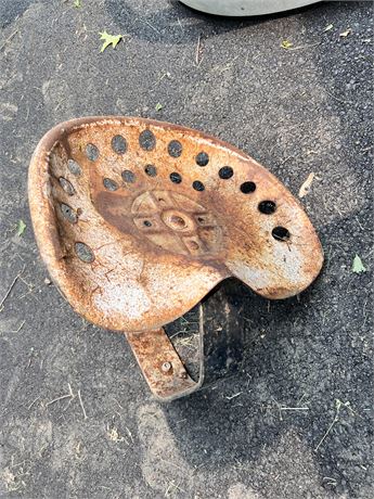 Antique Cast Iron Tracto Seat