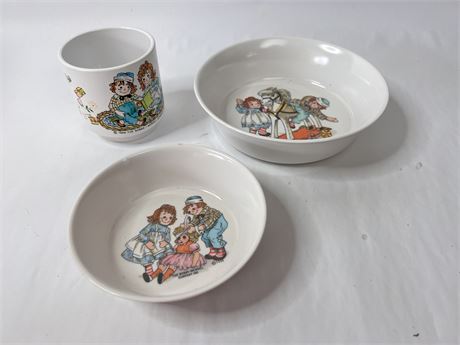 Raggedy Ann & Andy Melamine Set