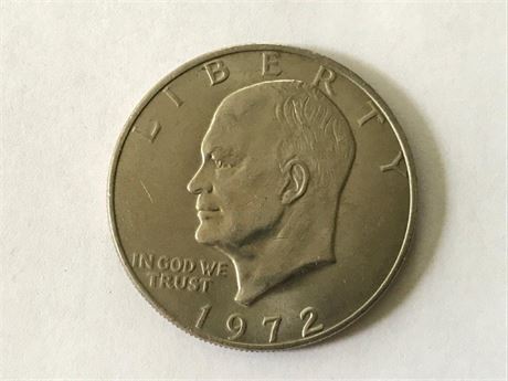 1972 US Eisenhower Dollar Coin