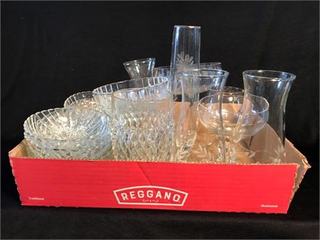 Flat of Misc. Glass