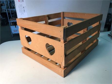 Wooden Heart Crate