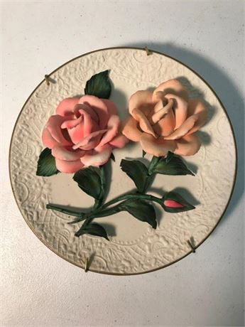 Roses of Capodimonte Numbered Plate