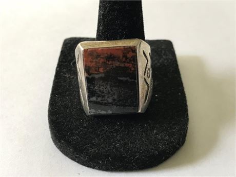 Stamped Sterling Bell Size 8 Ring