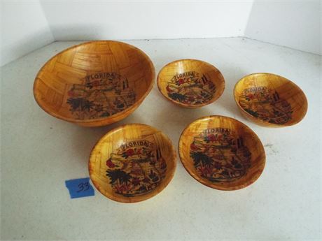 Wood Florida Bowls