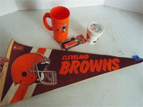 Vintage Collectible Sports Memorabilia, Cleveland Browns