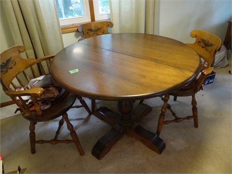Tables and 4 Chairs - One not pictured - Found Later