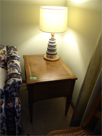 End Table and Lamp