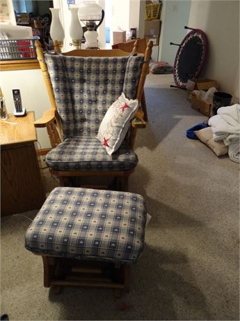 Glider and Ottoman
