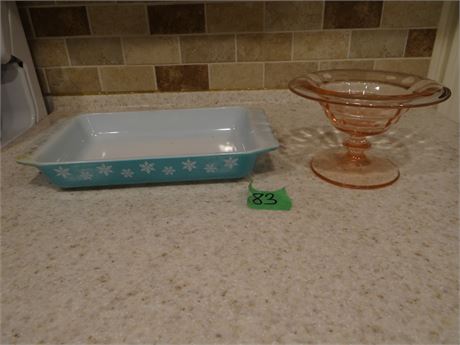 Pyrex and Pink Glass