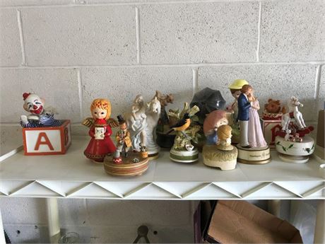 Shelf of Chipped, Non Working or Partially Broken Musicals