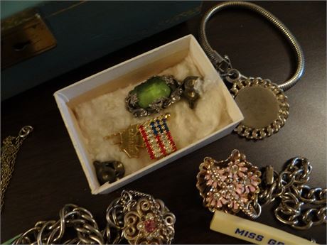 Jewelry Box with Contents