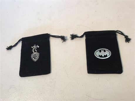 2 Small Draw String Bags