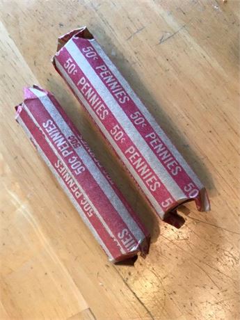 Two Rolls of Wheat Pennies (#2)