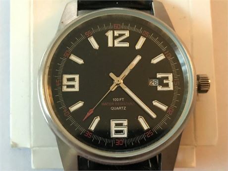 100ft Water Resistant Quartz Watch