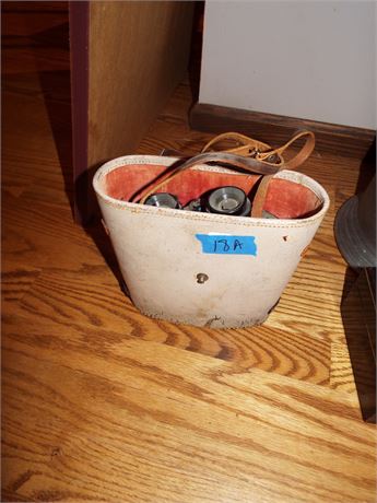 Vintage Binocular Case and Binoculars