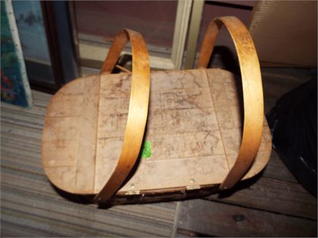 Basket with Chair Canning Materials