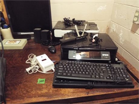 Desk Lot, Printer, Keyboards
