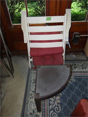 Chair and Corner Shelf Hot Tub Room