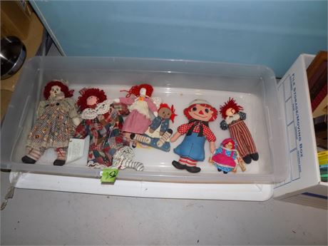 Vintage Raggedy Ann and Andy Dolls