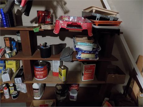 Shelf Lot paint Supplies