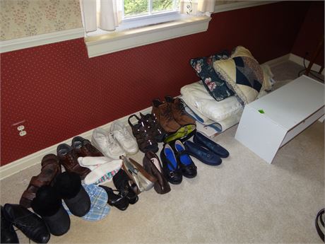 Shoes and Linens Upstairs Bedroom