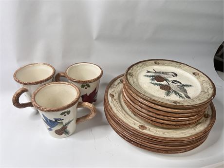 Sonoma Bird Plates