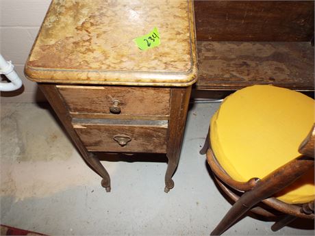 Vintage Vanity and Chair