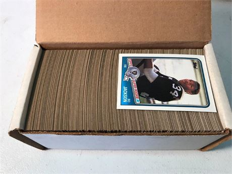 Labeled 1988 Topps Football. Cards