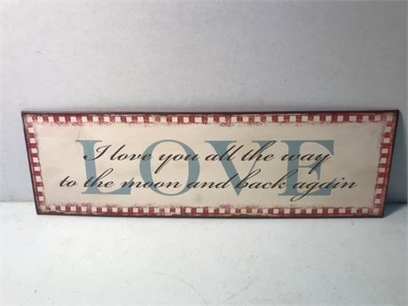 Metal Love Wall Sign