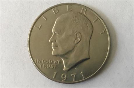 1971 US Eisenhower One Dollar Coin