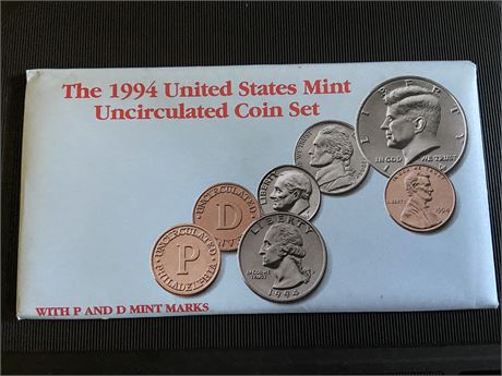 1994 Uncirculated Coin Set