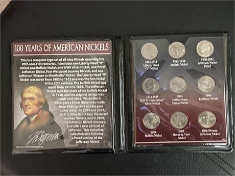 100 Years of American Nickel Set