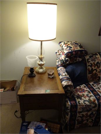 End Table and Lamp