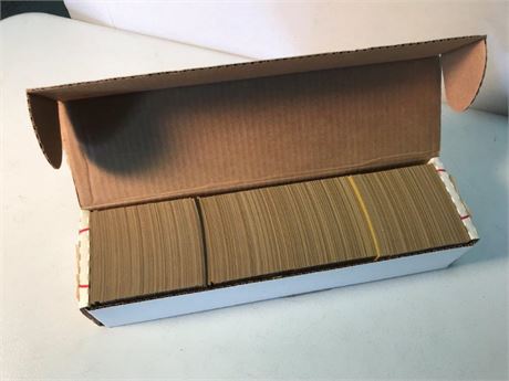Box Labeled 1990 Topps Baseball Cards