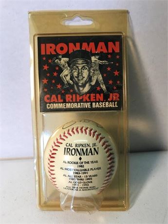 Ironman Cal Ripken Jr. Baseball with COA