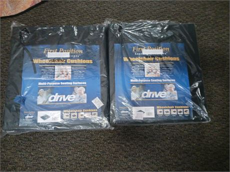 2 wheel chair cushions