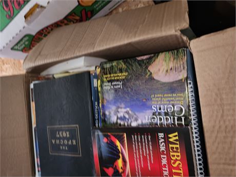 Large box of books